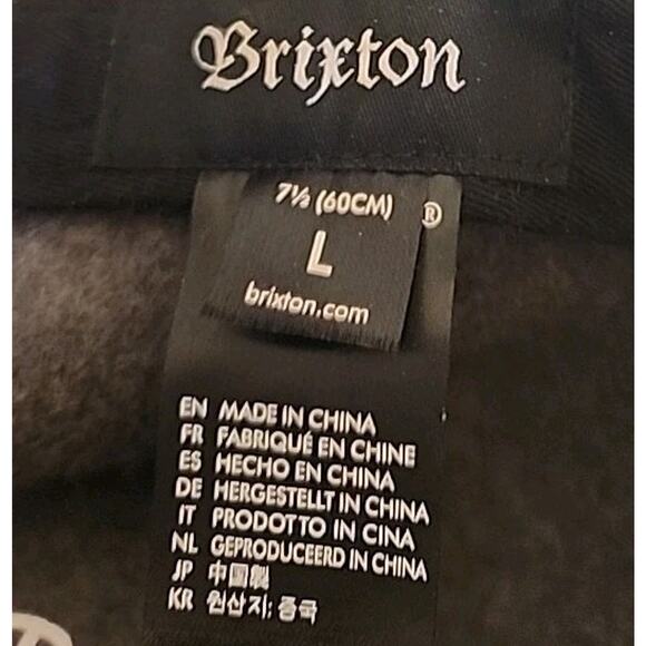 Brixton "Wesley" Fedora Unisex Adjustable Packable 100% Wool Felt Hat Size L 7.5 - Picture 10 of 11